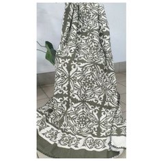 ТМ Ярослав Одеяло 100% хлопок 140x205 жаккард орнамент хаки 1_23