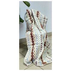 ТМ Ярослав Одеяло 100% хлопок жаккард 190х205 арт. 2 зигзаг серый