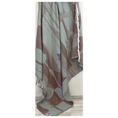 ТМ Ярослав Плед 100% хлопок жаккард 170x200 Кошка коричнево-серая арт. 1-ru