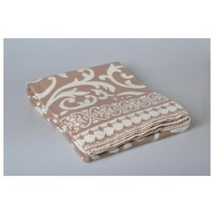 ТМ Ярослав Одеяло 100% хлопок 140x205 жаккард завиток бежевый 3_15