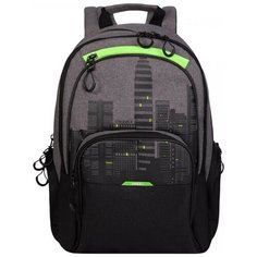 Рюкзак Grizzly RU-030-41 черный- салатовый