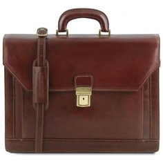 Кожаный портфель Tuscany Leather Napoli TL141348 Коричневый