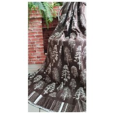 ТМ Ярослав Одеяло 100% хлопок 140х205 жаккард деревья коричневые 16_9