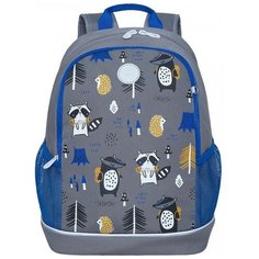 Школьный рюкзак Grizzly RG-163-8 серый