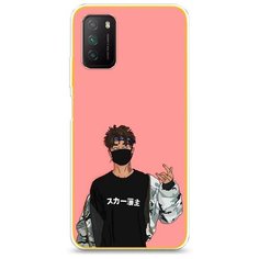 Силиконовый чехол "В маске 2" на Xiaomi Poco M3 / Сяоми Поко М3 Case Place