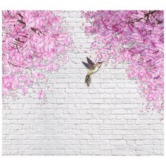 Фотообои Модный Дом "Сакура и Колибри" 270x300 см