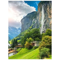 Фотообои Модный Дом "Дома в Горах" 270x200 см