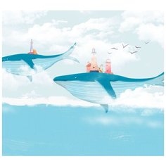 Фотообои Модный Дом "Воздушные Киты" 270x300 см