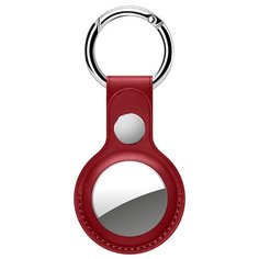 Брелок Deppa для APPLE AirTag с кольцом для ключей PU Red 47220