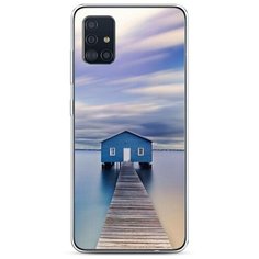 Силиконовый чехол "Домик на воде" на Samsung Galaxy A51 / Самсунг Гэлакси А51 Case Place