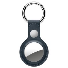 Брелок Deppa для APPLE AirTag с кольцом для ключей PU Blue 47218