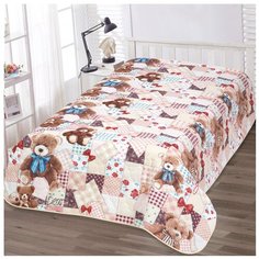 Одеяло-покрывало АртПостель Мой медвежонок, 150 х 215 см, бежевый