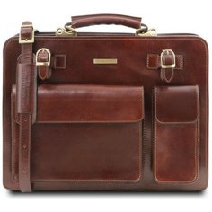Кожаный портфель Tuscany Leather Venezia TL141268 Коричневый