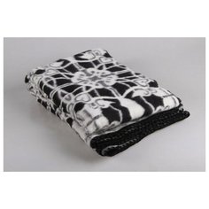 ТМ Ярослав Одеяло шерсть 15% Жаккард 140х205 4-калейдоскоп черный