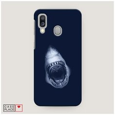 Чехол Пластиковый Samsung Galaxy A40 Пасть акулы Case Place