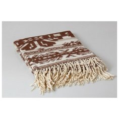 ТМ Ярослав Плед 100% хлопок жаккард 140x200 лубны коричневые 1_2