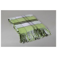 ТМ Ярослав Плед 100% хлопок 170x200 клетка салатовая