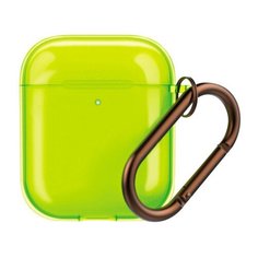 Чехол Neon для AirPods 1/2, карабин, желтый, Deppa 47305