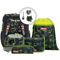 Ранец Step By Step Grade Black Cat с наполнением