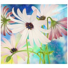 Фотообои Модный Дом "Игривые астры" 270x300 см