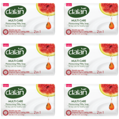Dalan Cream Care Увлажняющее Молочное мыло Инжир и Молоко, 6 шт по 150 гр