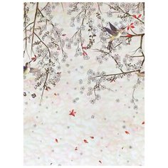 Фотообои Модный Дом "Птицы и цветы" 270x200 см