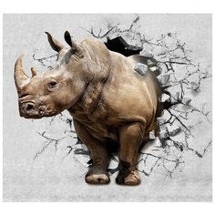Фотообои Модный Дом "Носорог" 270x300 см