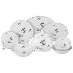 Столовый сервиз Lefard Гуси 54-495, 6 персон, 24 предм., белый