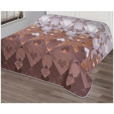 Одеяло-покрывало АртПостель Порто, 260 х 215 см, коричневый