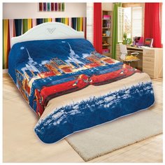 Одеяло-покрывало АртПостель Лидер, 150 х 215 см, синий