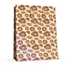 Пакет вертикальный L (26x32.5x13.0 см) "маки" 2-х сторонняя фольга, матовая ламинация, Арт. 2-229/3 Альт