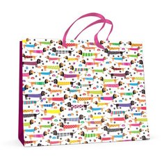 Пакет горизонтальный L (32,5х26,0x13.0 см) "таксы" матовая ламинация, Арт. 2-323/04 Альт