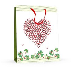 Пакет вертикальный L (26x32.5x13.0 см) "божьи коровки" матовая ламинация, Арт. 2-138/03 Альт