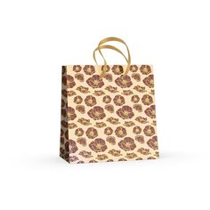 Пакет квадратный MS (16.5x16.5x9.2 см) "маки" 2-х сторонняя фольга, матовая ламинация, Арт. 2-229/5 Альт