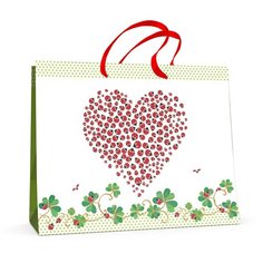 Пакет горизонтальный L (32,5х26,0x13.0 см) "божьи коровки" матовая ламинация, Арт. 2-138/04 Альт