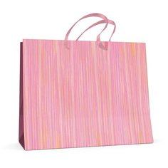 Пакет горизонтальный L (32,5х26,0x13.0 см) "полоски" 2-х сторонняя фольга, матовая ламинация, Арт. 2-227/4 Альт