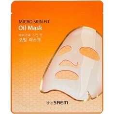 The Saem биоцеллюлозная маска Micro Skin Fit Oil Mask с маслом кокоса, 27 г