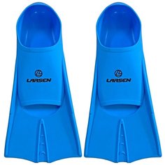 Ласты укороченные силиконовые Larsen 6975 синий 36-38