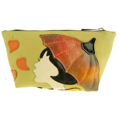 Косметичка женская "Alessandro Birutti" , К167 цвет оливковый