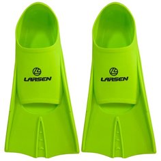 Ласты укороченные силиконовые Larsen 6975 лайм 33-35