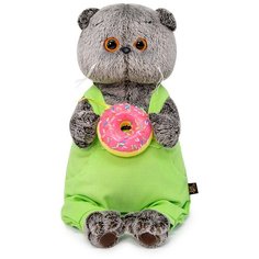 Мягкая игрушка Budi Basa в подарочной коробке - кот Басик с пончиком, 30 см Basik&Co