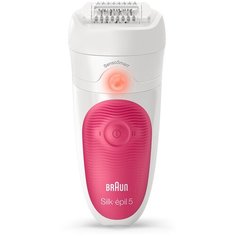 Эпилятор Braun 5-500 Silk-epil SensoSmart белый/розовый