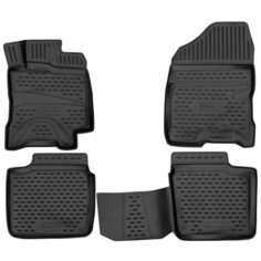 Коврики 3D в салон для TOYOTA Allion T260 рестайлинг 2010 - (правый руль), 4шт. (полиуретан) Element