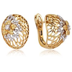 Бронницкий Ювелир Серьги из желтого золота юоE24287