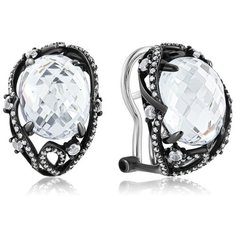 Бронницкий Ювелир Серьги из белого золота мзS602WTC4