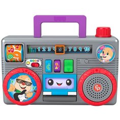 Интерактивная развивающая игрушка Fisher-Price Смейся и Учись. Веселый бумбокс GYB99, серый