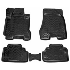 Ковры (3D с подпят для Hyundai Tucson (04-09) 4 шт выс. борт, полимер черн. (ACM-PS-85) Airline