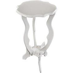 Деревянная подставка для цветов - Тм-8 цв. "Слоновая кость", h=650mm, d=380mm, полка d=370mm Аква Сервис