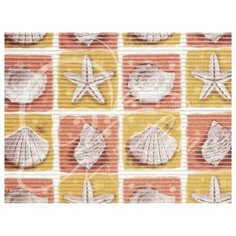 Коврик напольный из вспененного ПВХ рулон 0,65*15м 4BG (Ракушки) Вилина