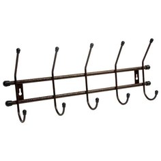 Вешалка настенная Стандарт 5 медный антик Istok